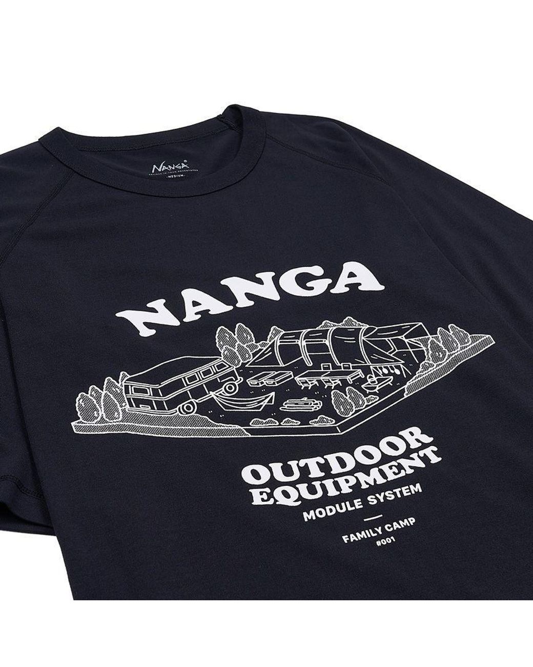 NANGA Blue Dry Mix T-Shirt for men