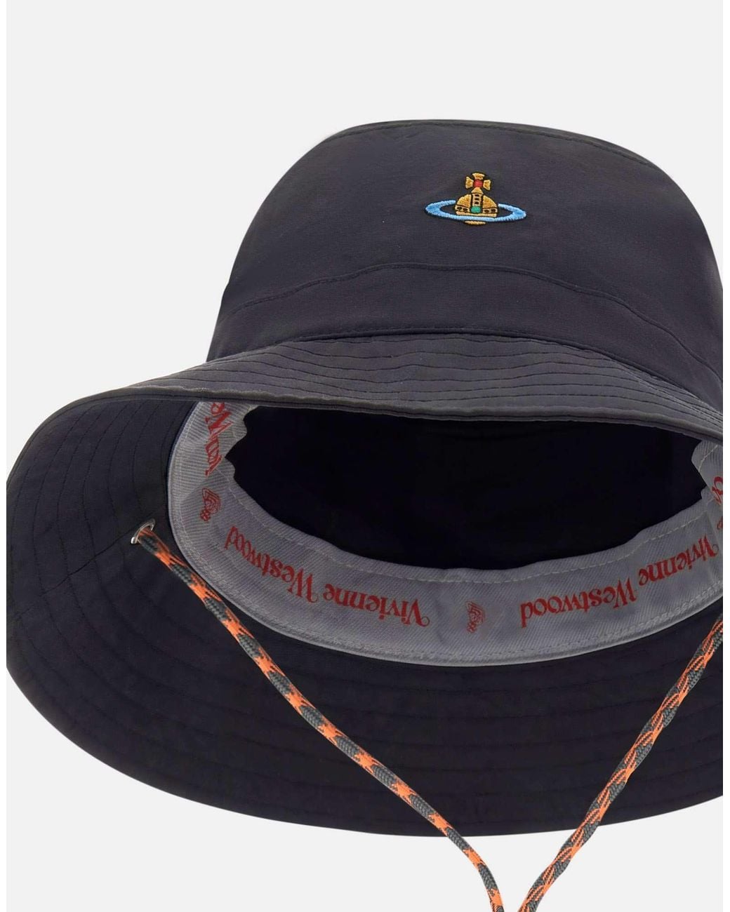 Vivienne Westwood Drawstring Bucket Hat in Blue | Lyst
