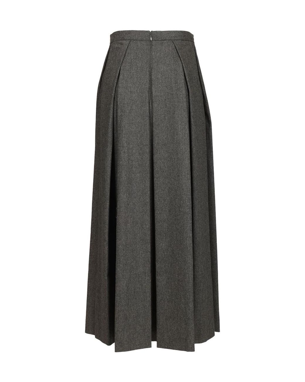 Emporio Armani Gray Midi Skirt