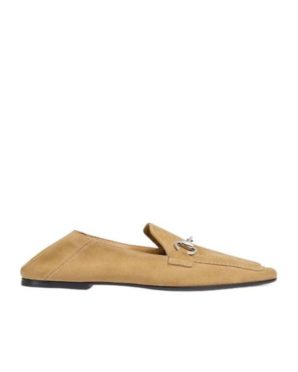 Gucci Natural Jordaan Soft Loafers