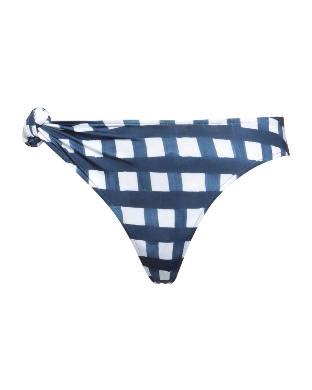 Jacquemus Blue Two-Tone Plaid Bikini Bottoms