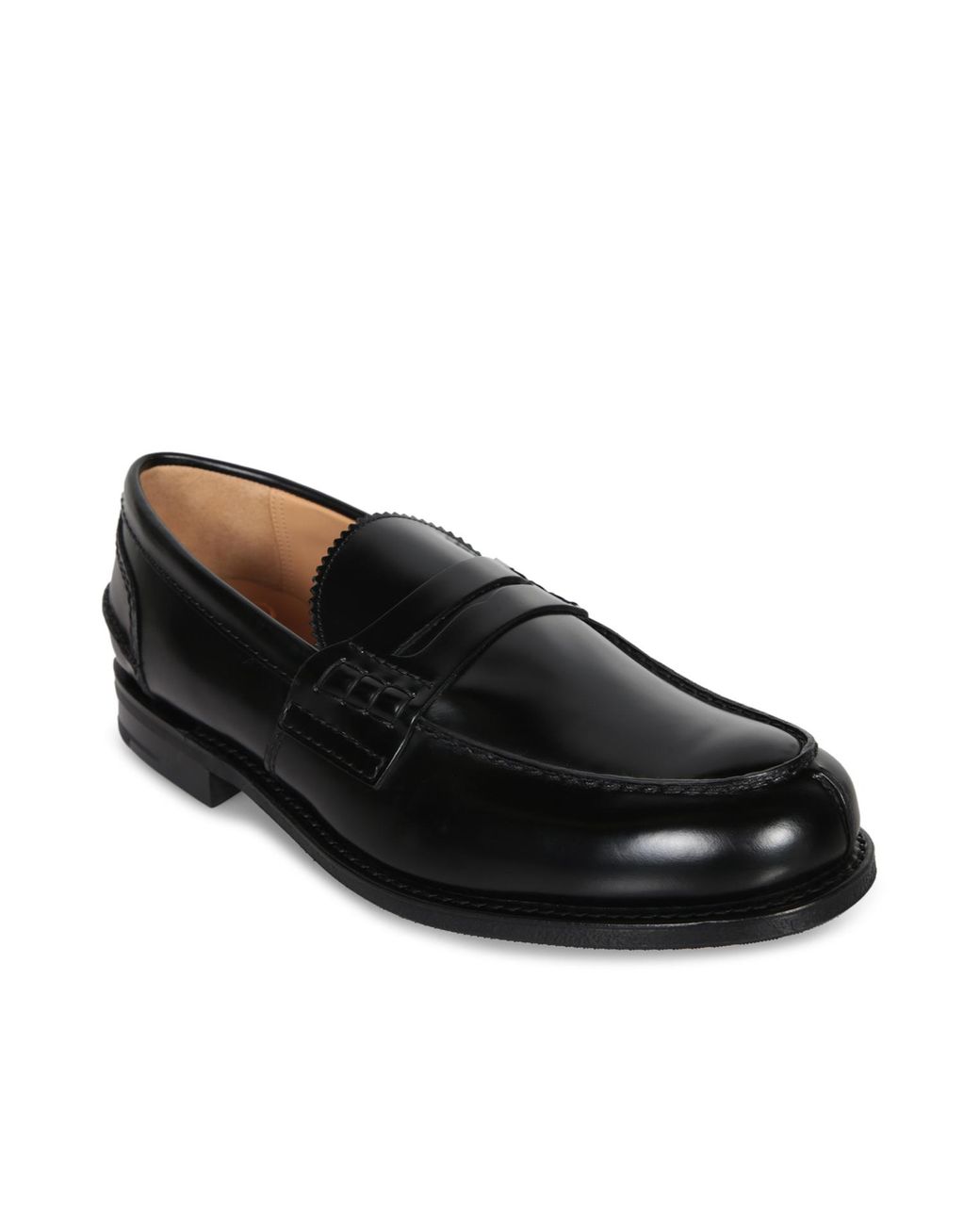 Church's Black Almond Toe Loafers for men