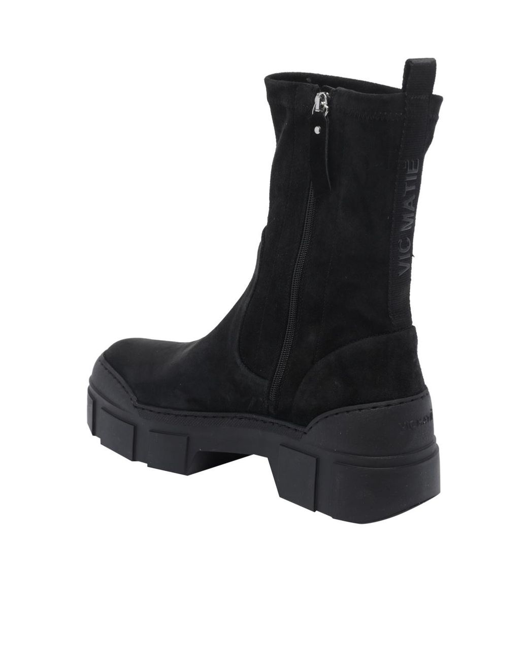 Vic Matié Black Platform Ankle Boots