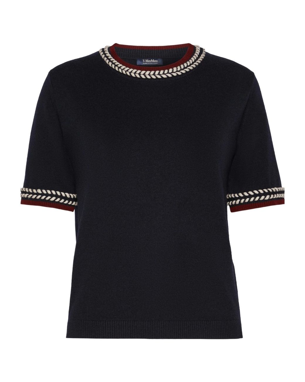 Max Mara Black Short-Sleeved Knitwear