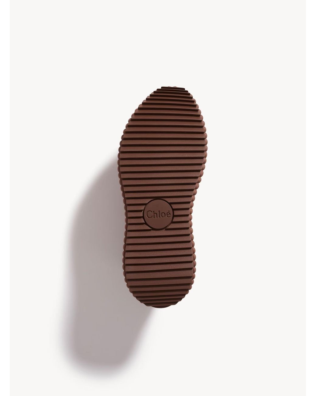 Chloé Brown Chloé Nama Platform Low-Top Sneakers