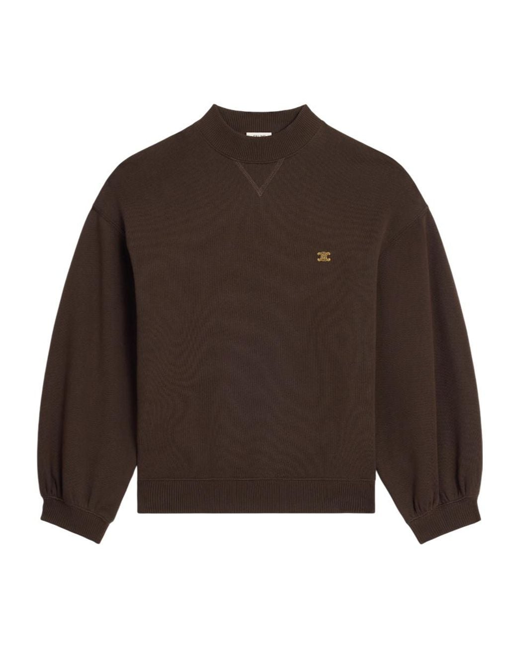 Céline Brown Loose Sweatshirt
