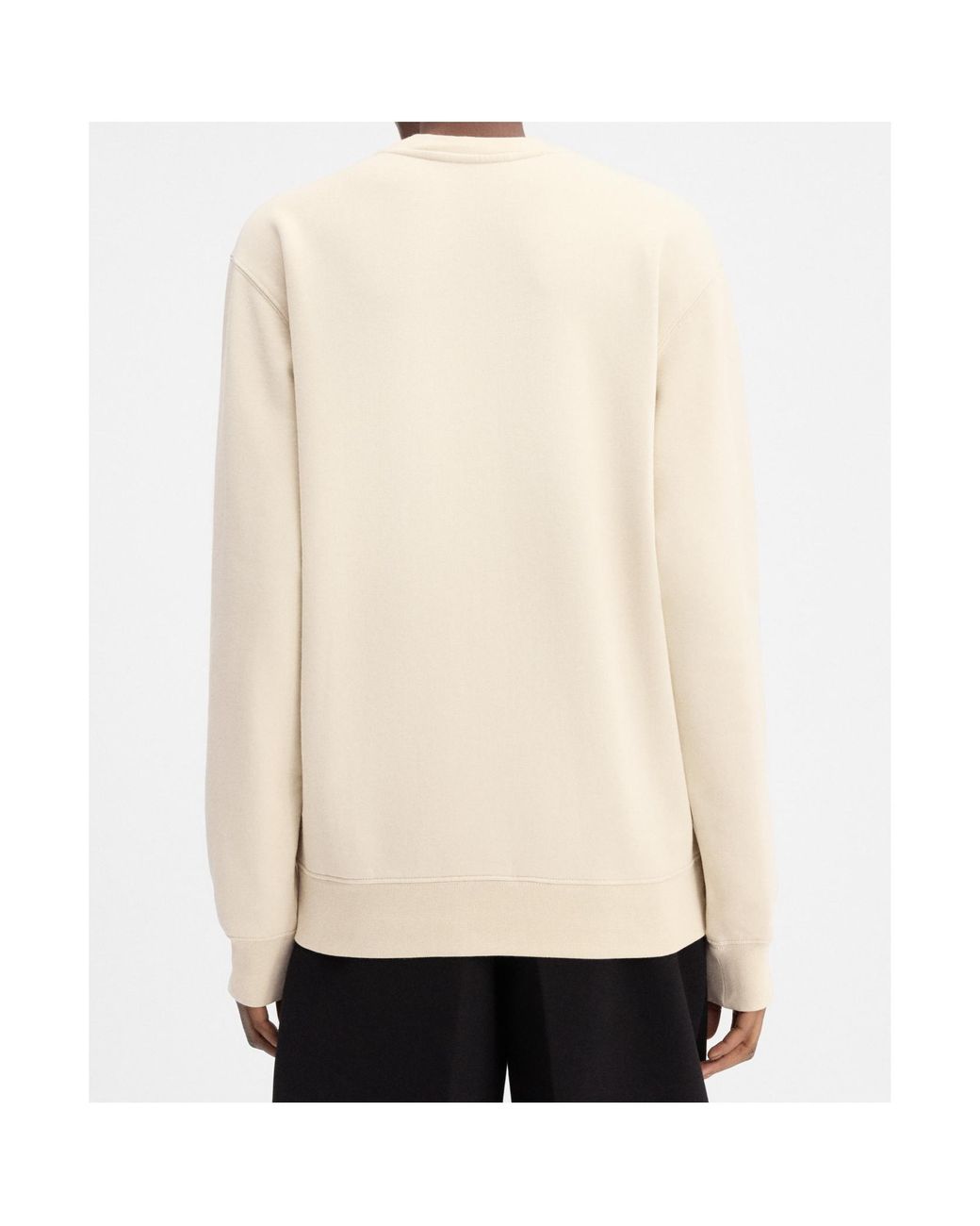 Jacquemus Natural Logo Patch Crew Neck Sweatshirt for men