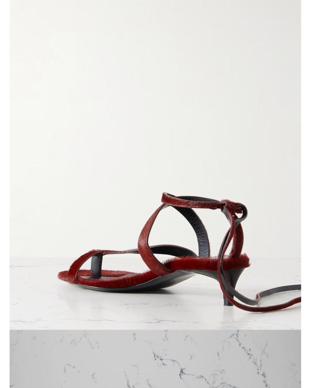 Khaite Brown 35Mm Aimee Heeled Sandals