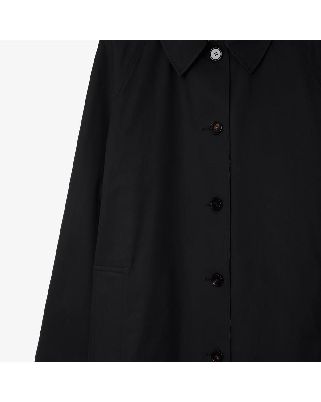 Burberry Black Nova Check Reversible Buttoned Coat for men
