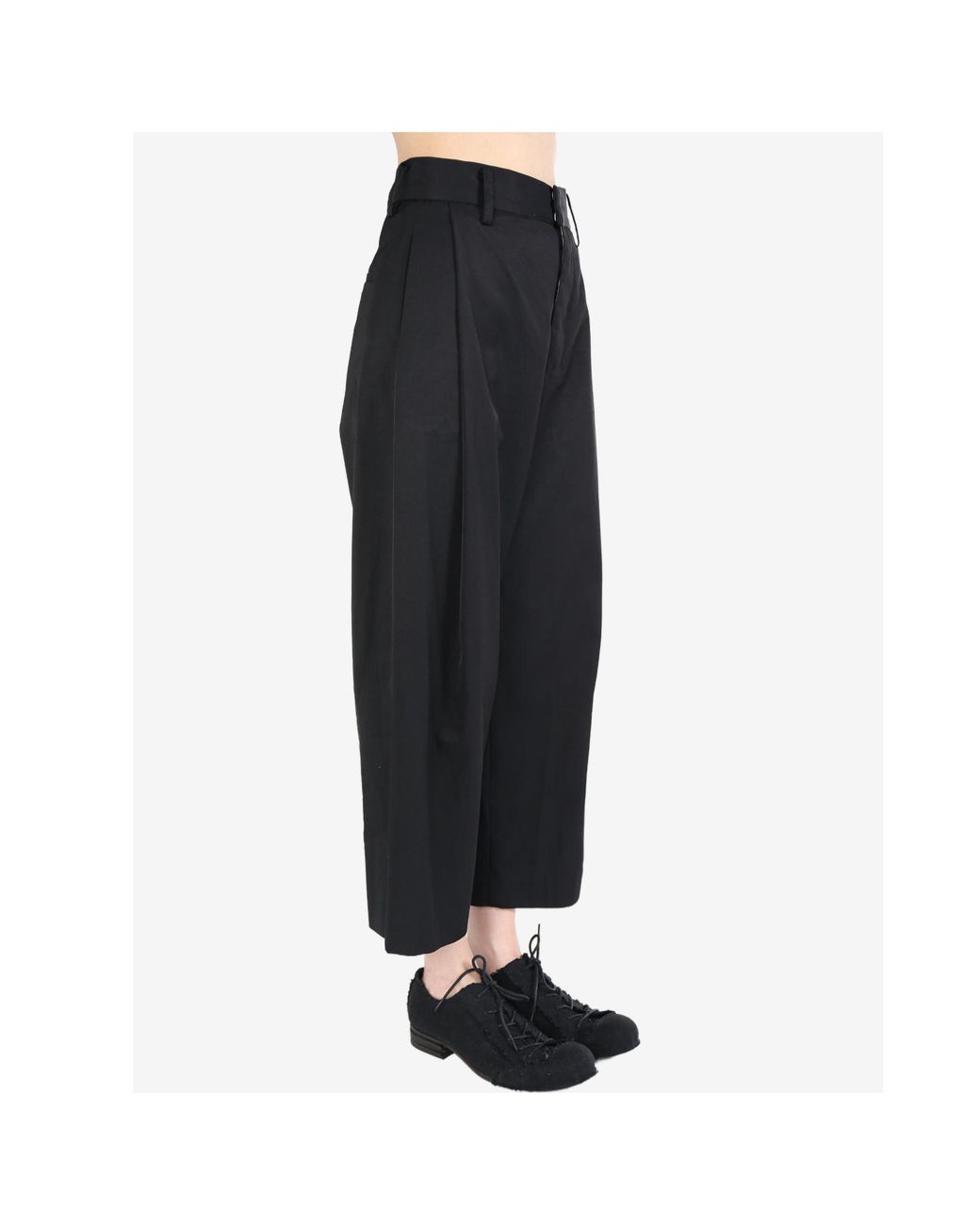 Uma Wang Blue Belt-Loop Casual Pants