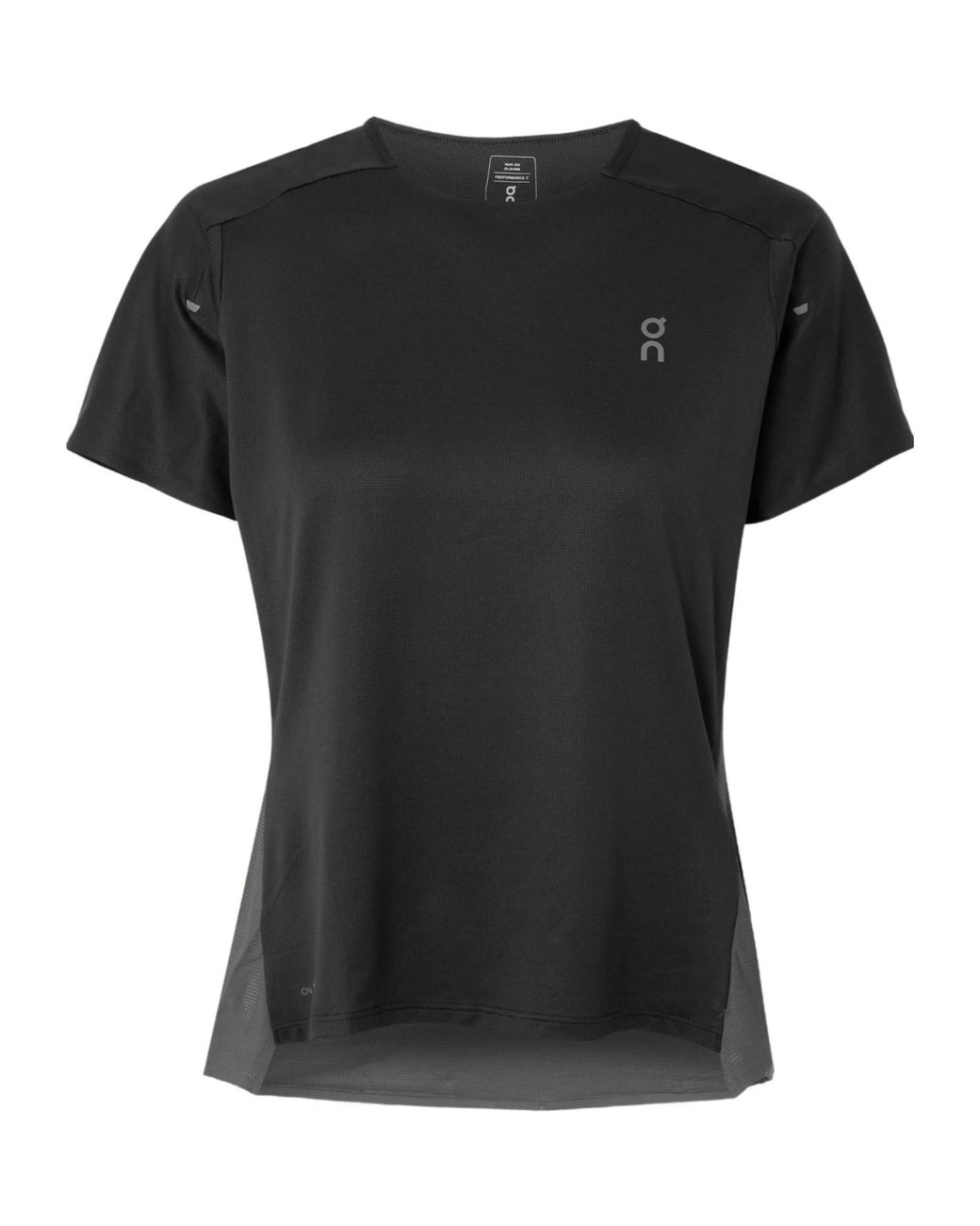 On Shoes Black Performance-T Stretch-Mesh T-Shirt