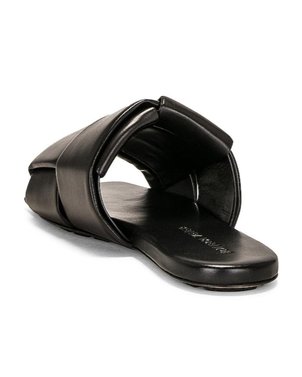 Bottega Veneta Black Padded Slip-On Sandals