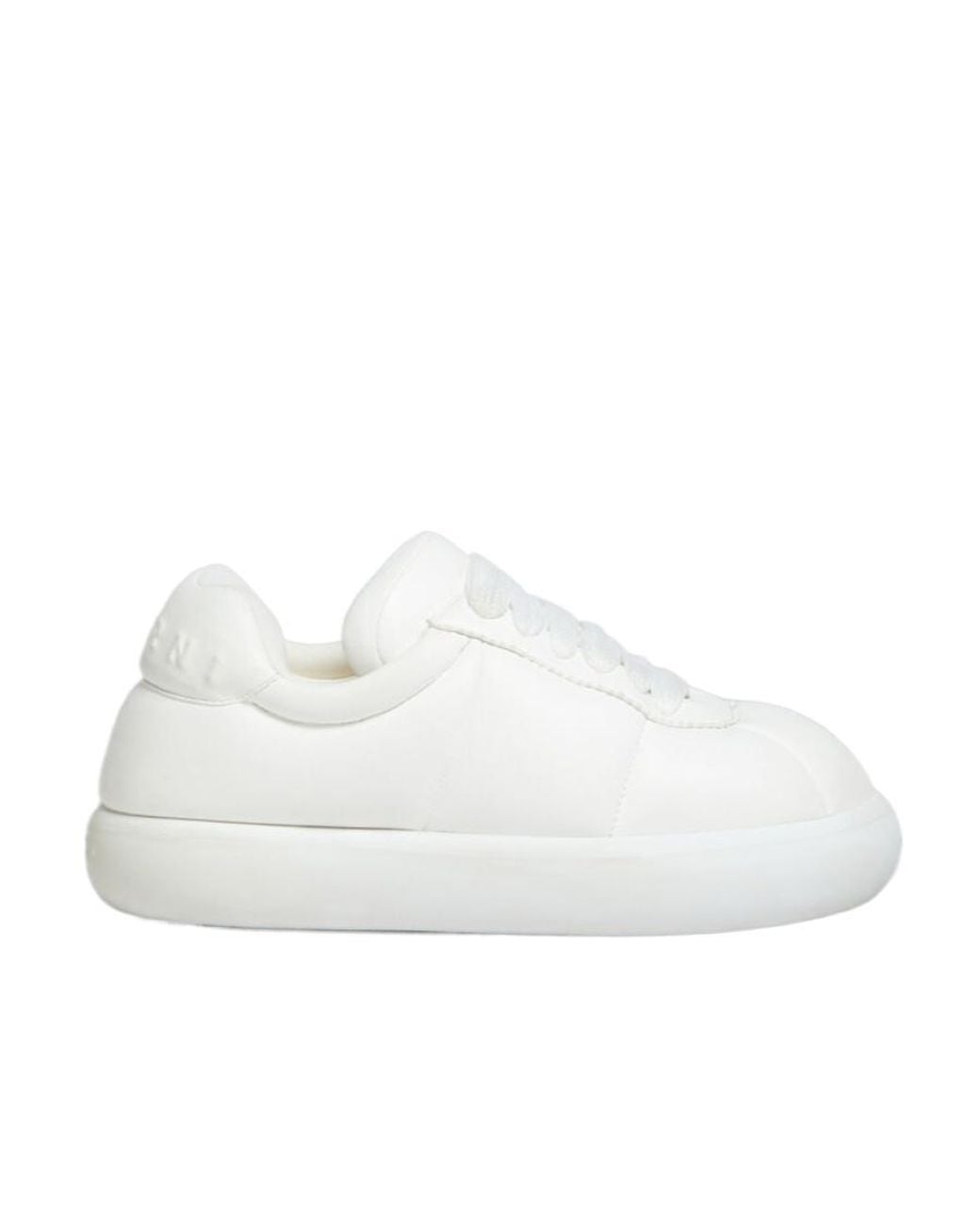 Marni White Bigfoot 2.0 Padded Lace-Up Sneakers