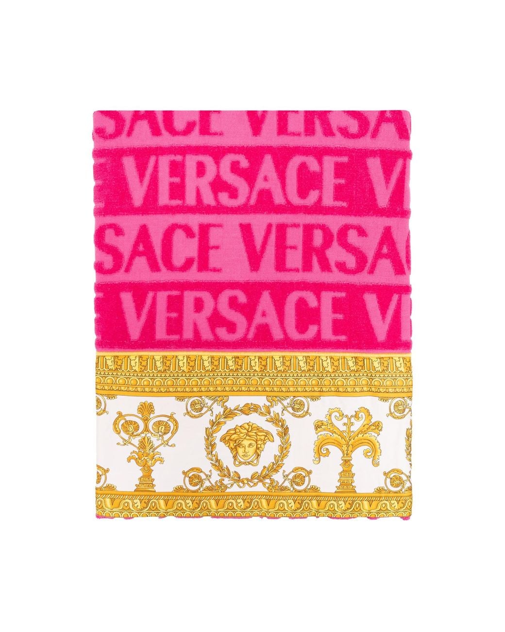 Versace Pink Logo Towel Five-Piece Set for men