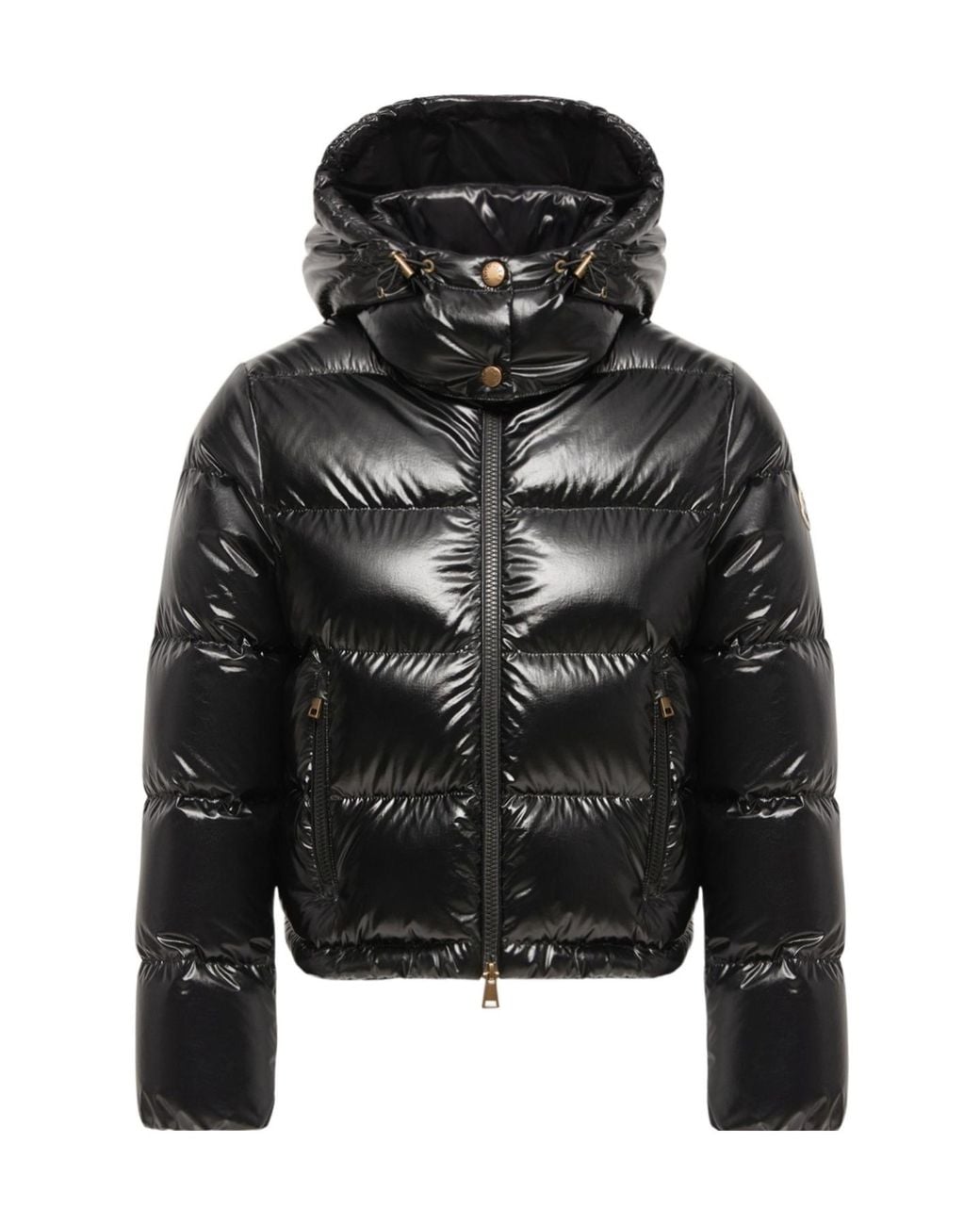 Moncler Black Niveole Short Nylon Down Jacket