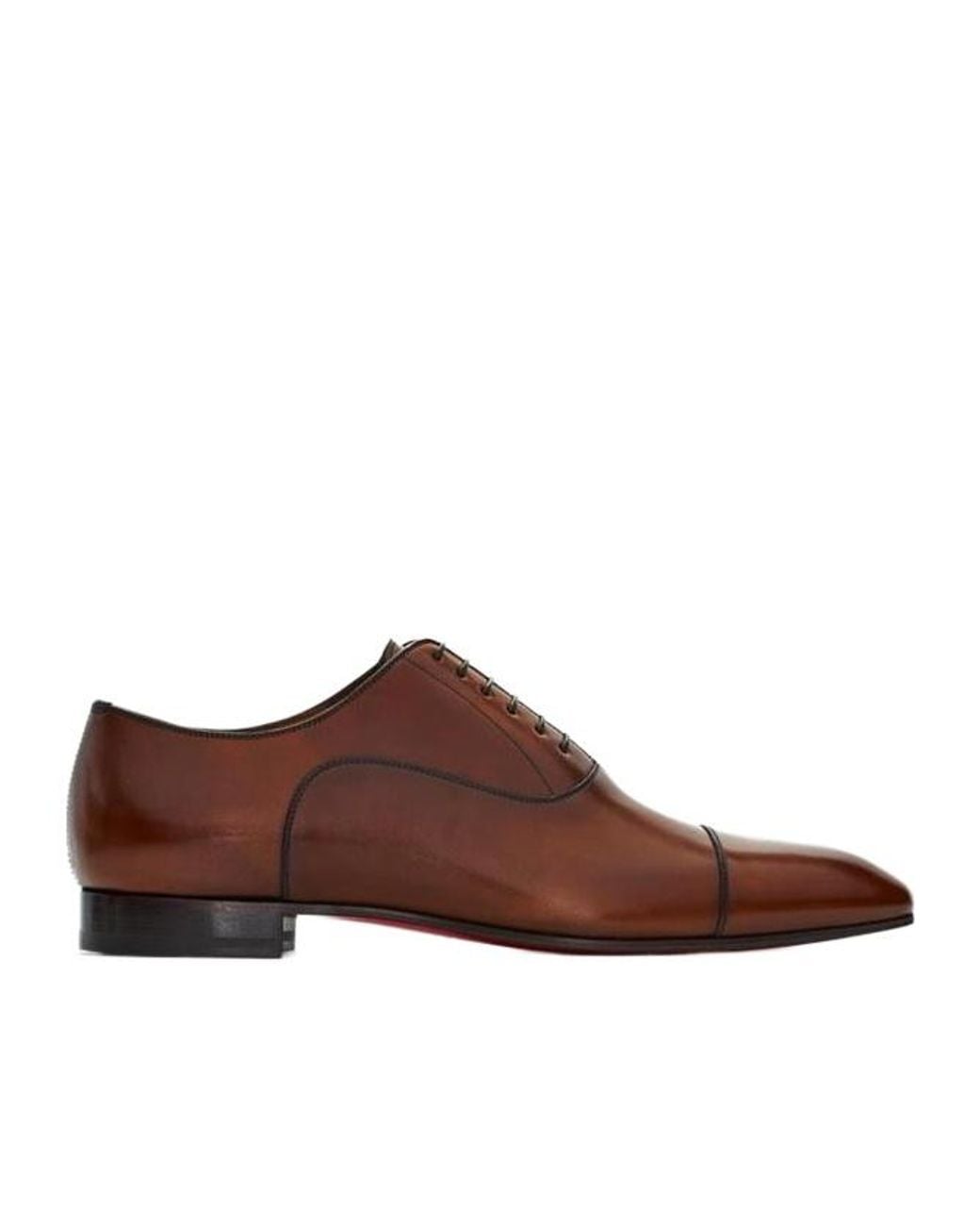 Christian Louboutin Brown Lace-Up Business Formal Shoes for men