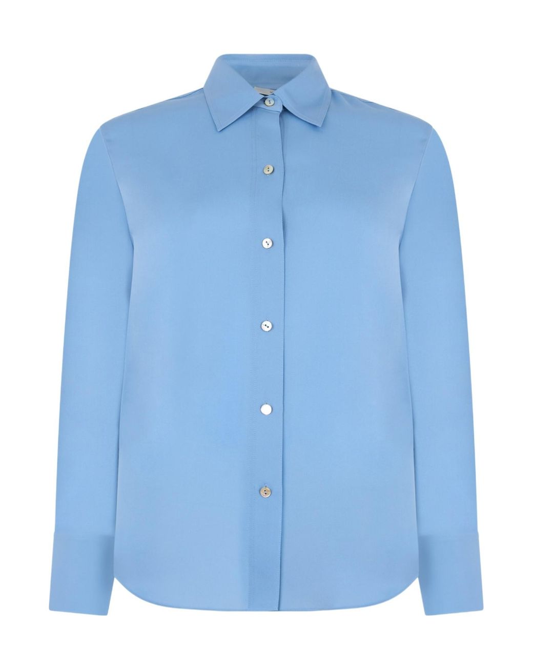 Vince Blue Long-Sleeved Button-Front Shirt