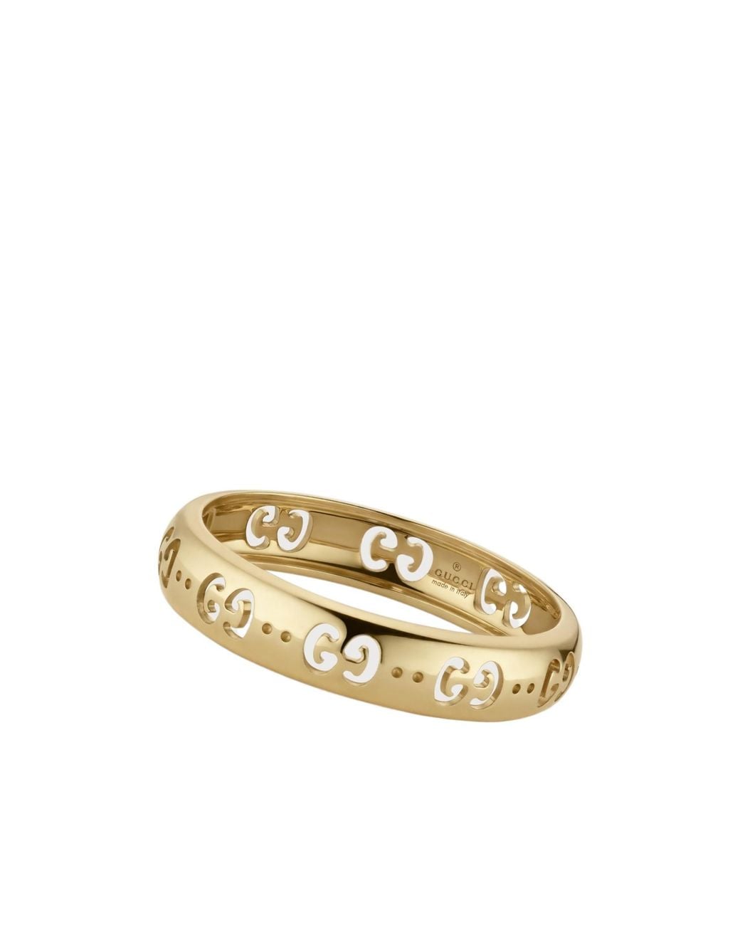 Gucci Metallic Icon 18K Gg Ring