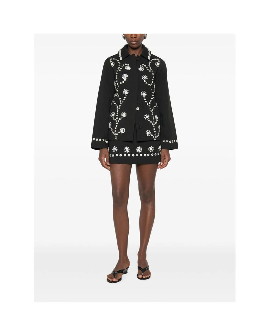 Stine Goya Black Patterned Skirt