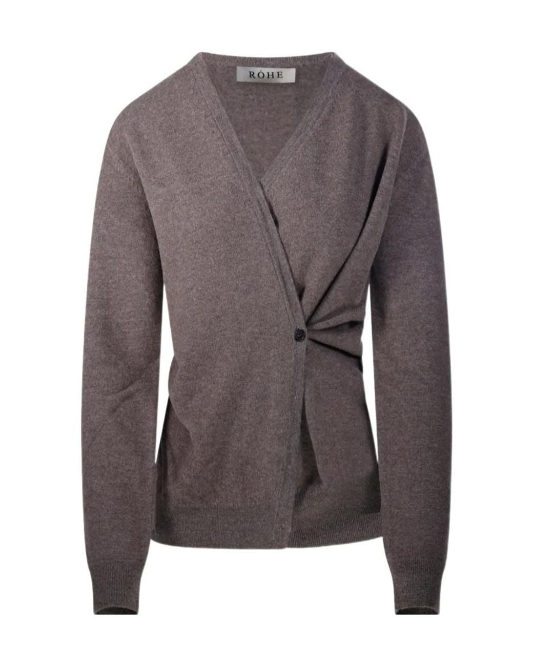 Rohe Brown Knotted Ballet Cardigan