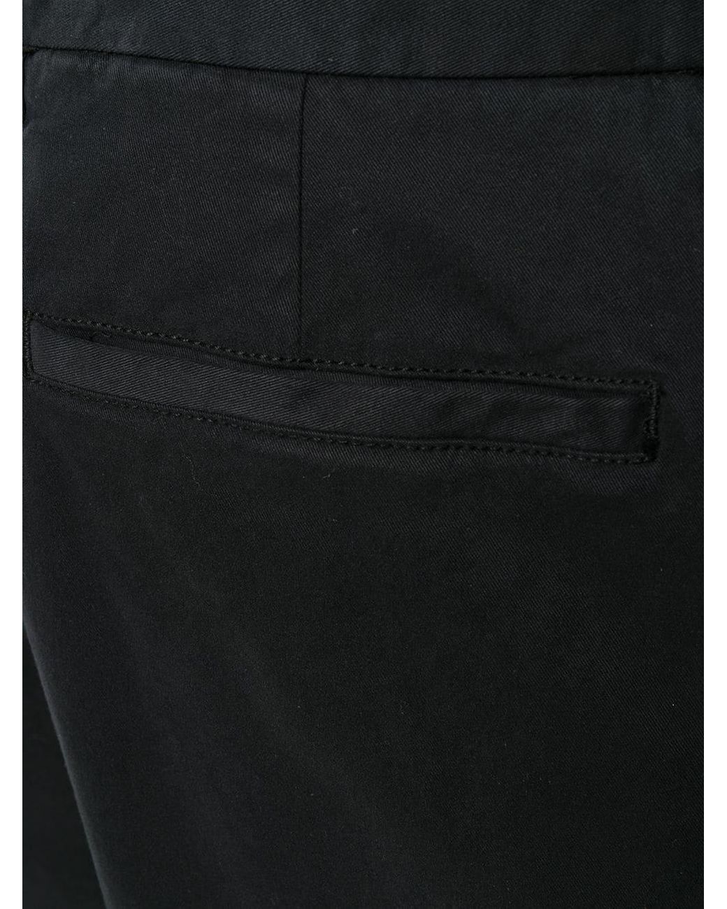 Zegna Black Belt-Loop Casual Pants for men