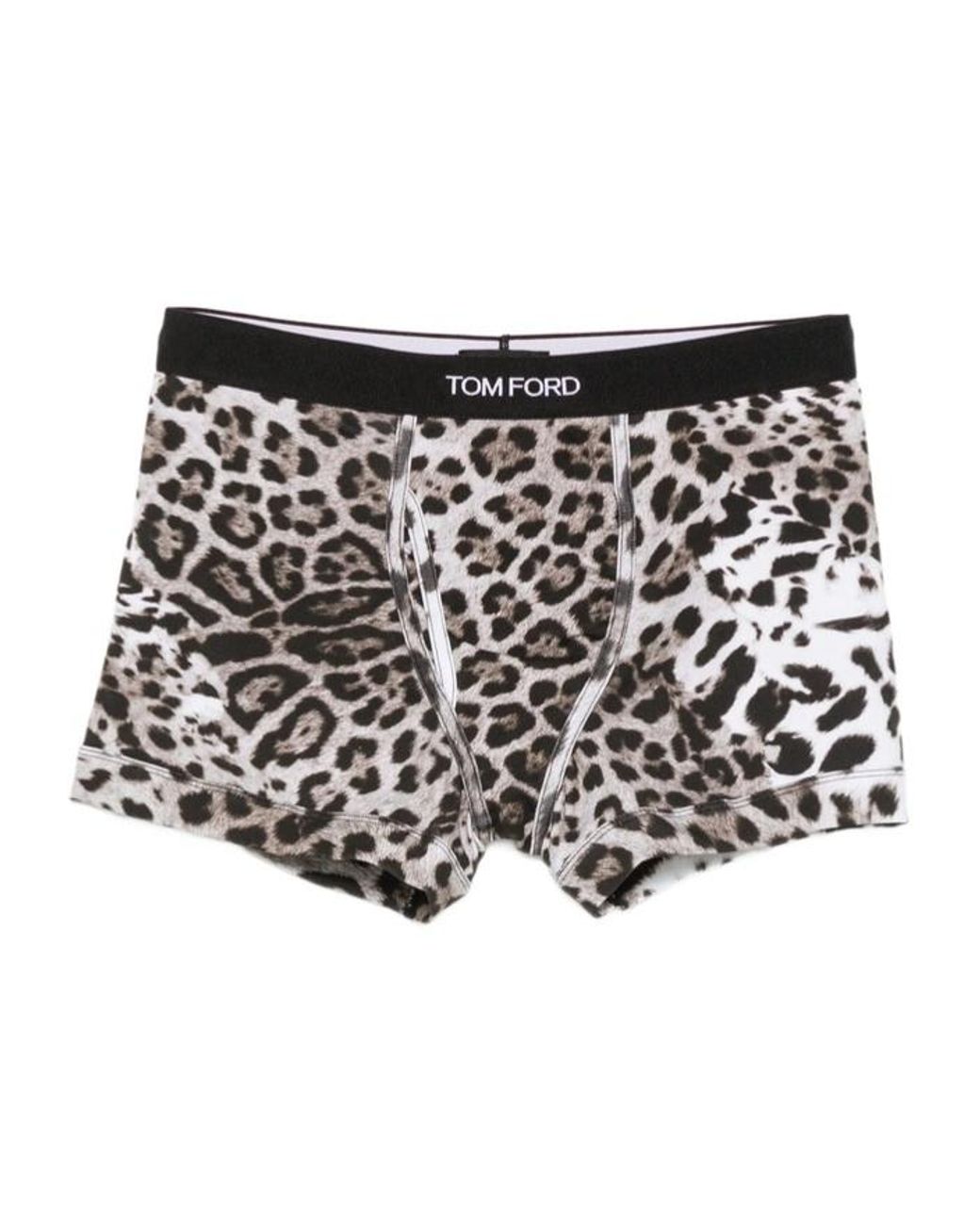 Tom Ford Black Printed Stretch Boxer Briefs for men