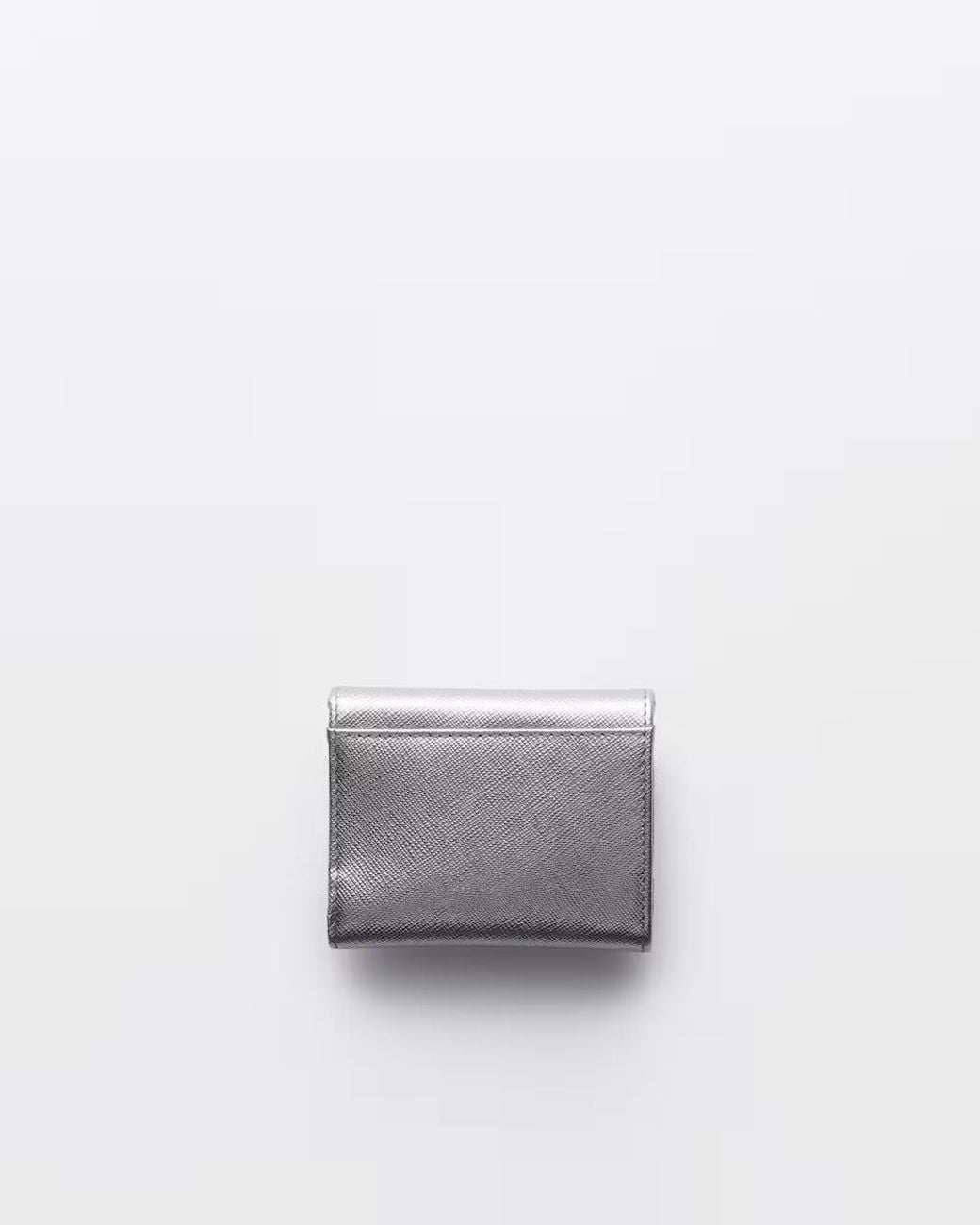 Prada Gray Small Leather Wallet
