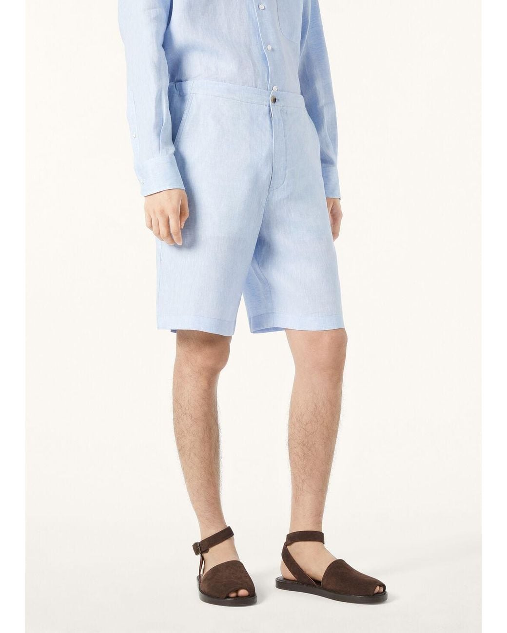 Loro Piana Blue Nolan Bermuda Shorts for men