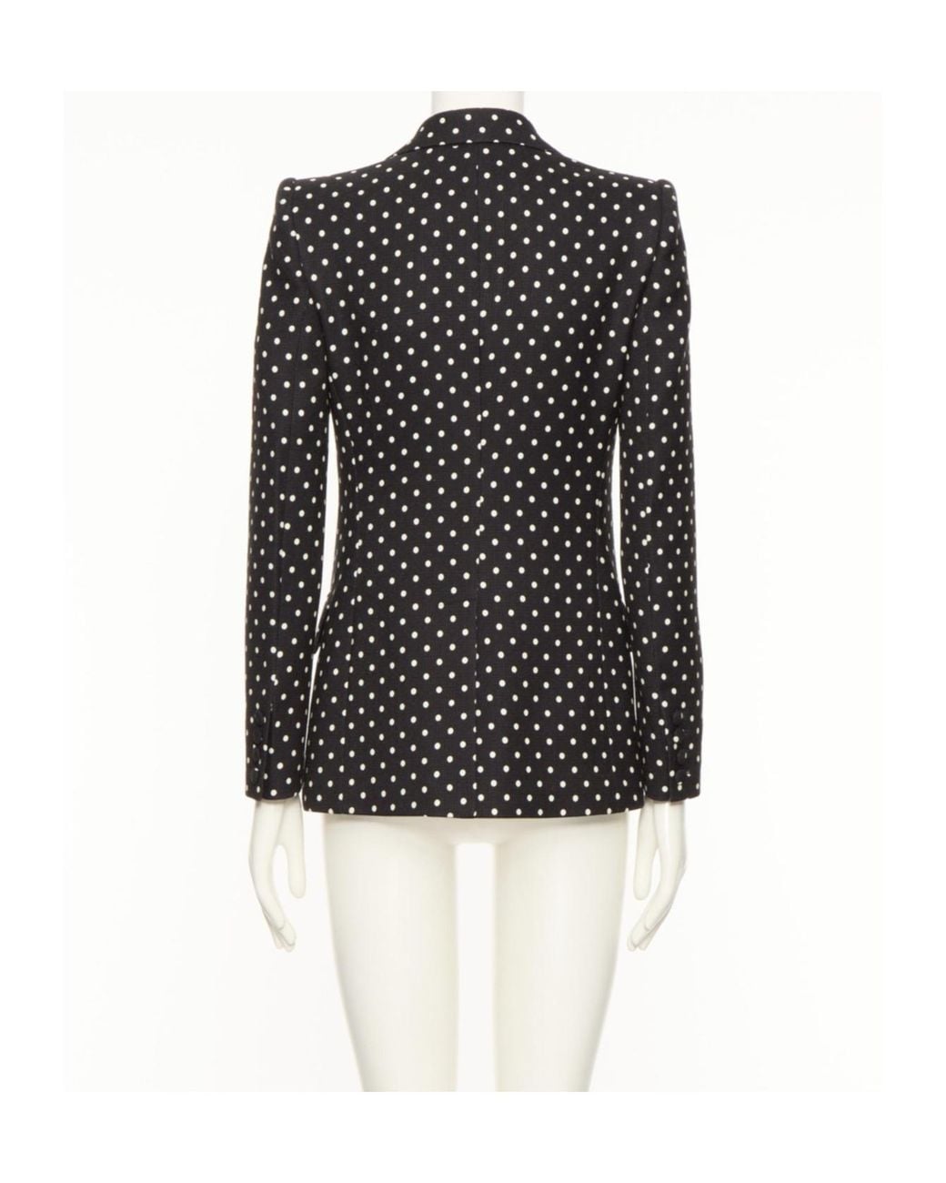 Valentino Black Supergran Polka-Dot Printed Blazer