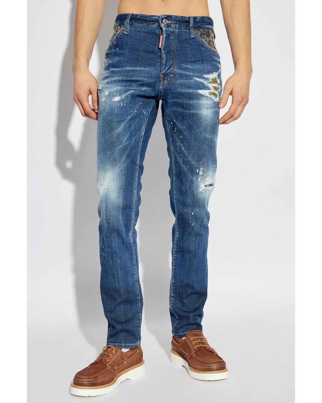DSquared² Blue Cool Guy Distressed Jeans for men