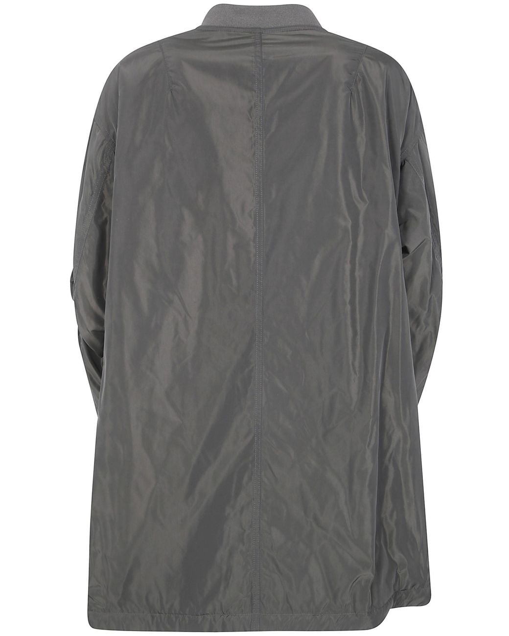 Aspesi Gray Zip-Front Parka Coat