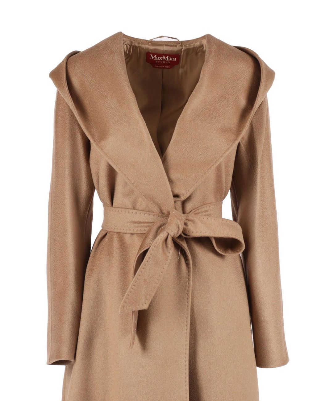 Max Mara Natural Studio Danton Tie-Waisted Coat
