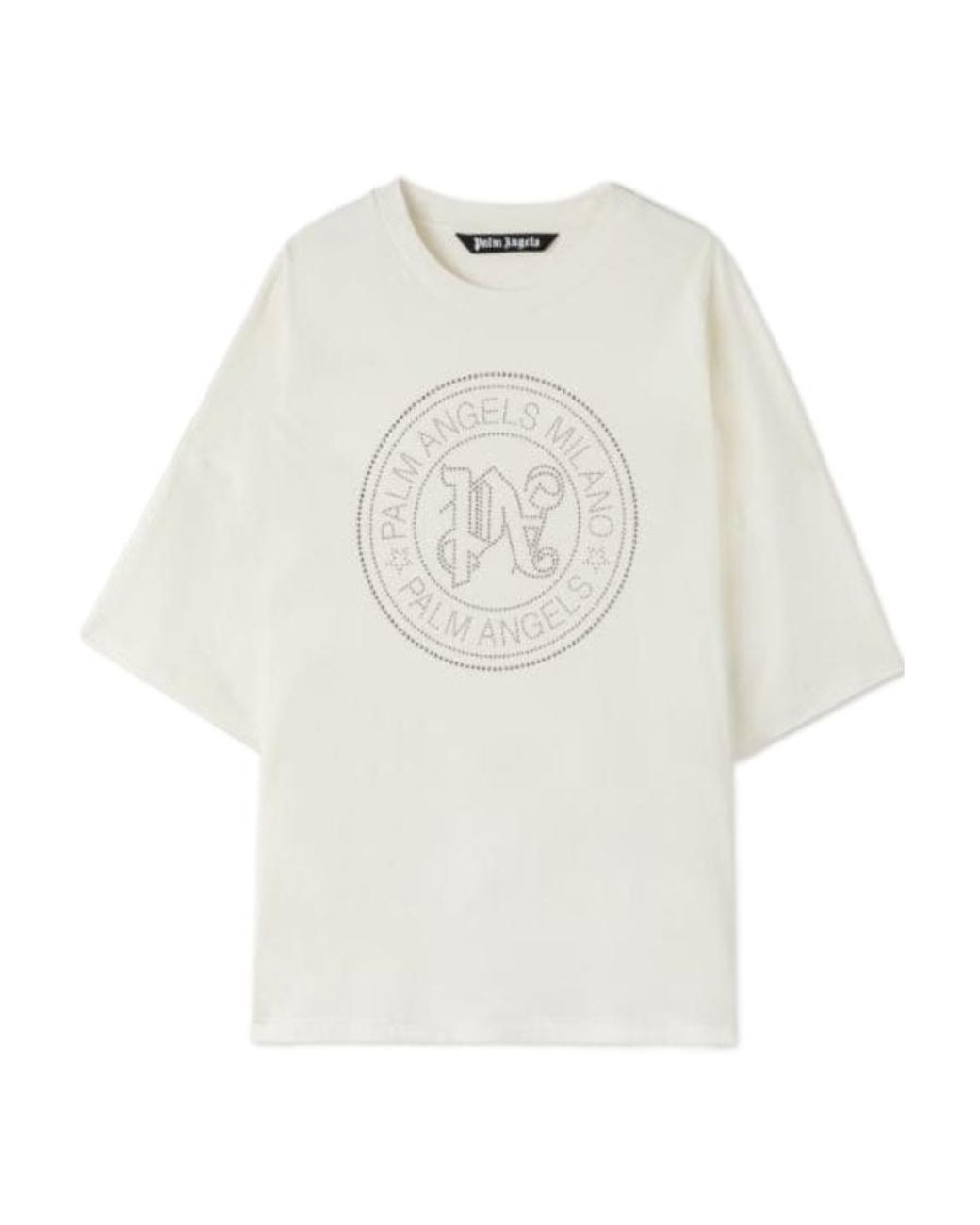 Palm Angels White Pa City Logo-Print T-Shirt for men