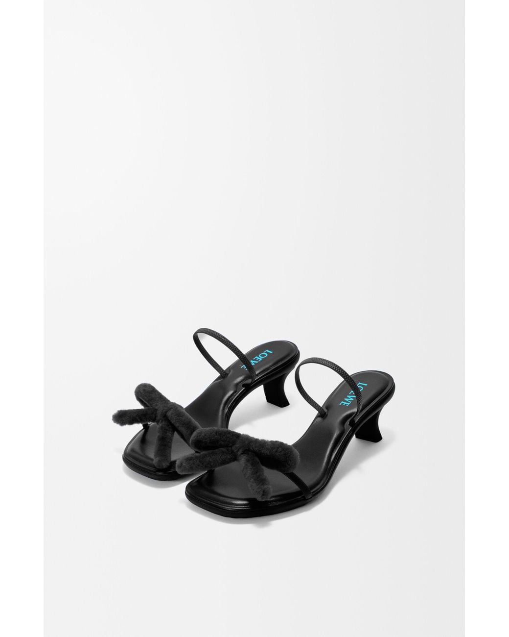 Loewe Black Mimi Bow Sandal