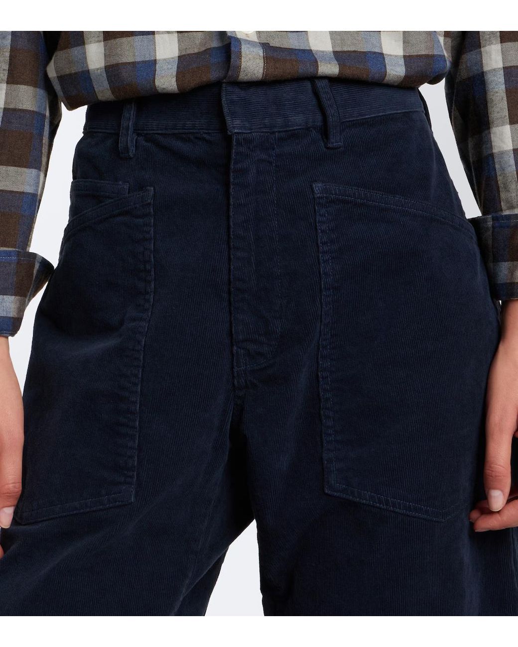 Nili Lotan Blue Five-Pocket Jeans