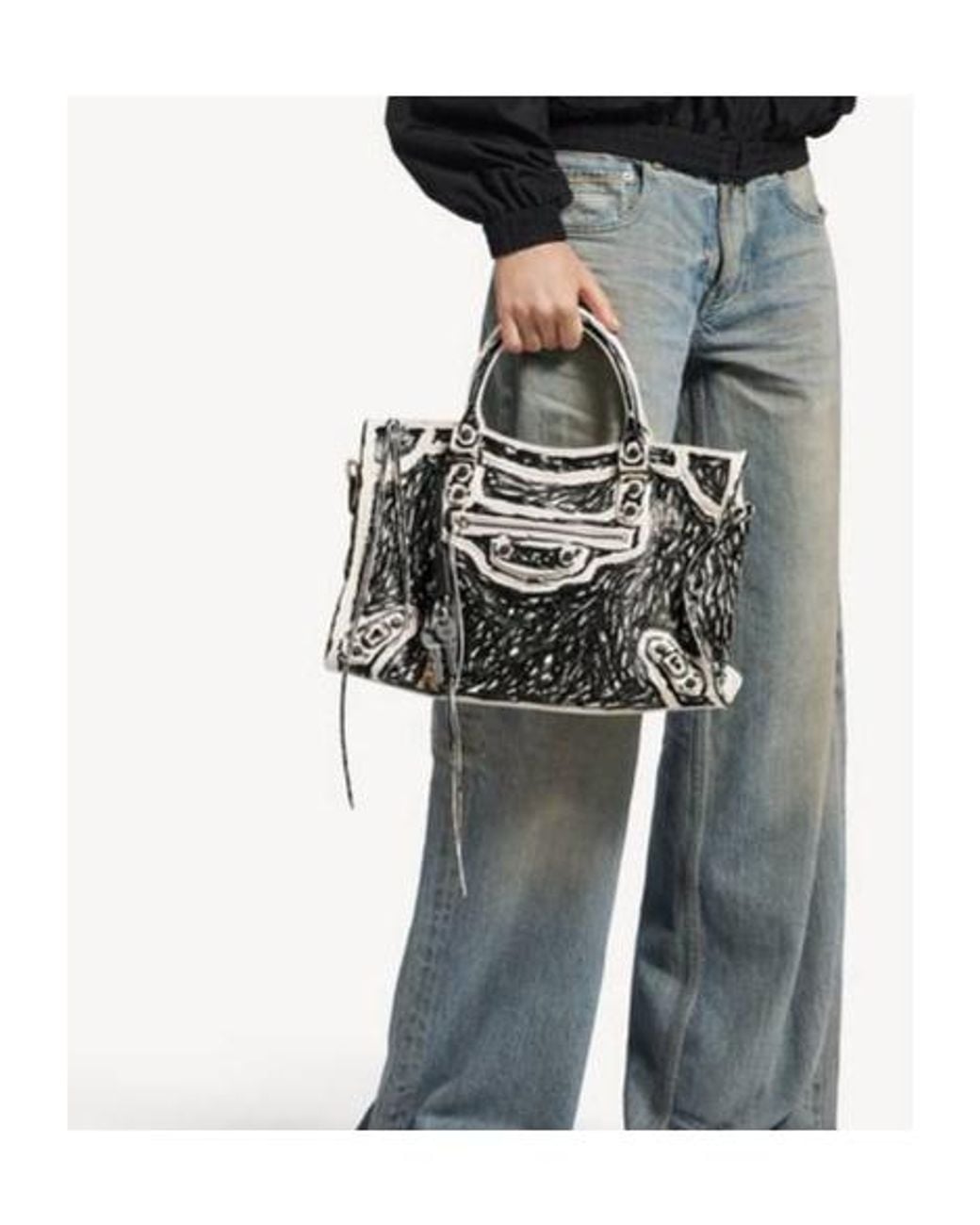 Balenciaga Black Le City Bag Medium Tote Bag