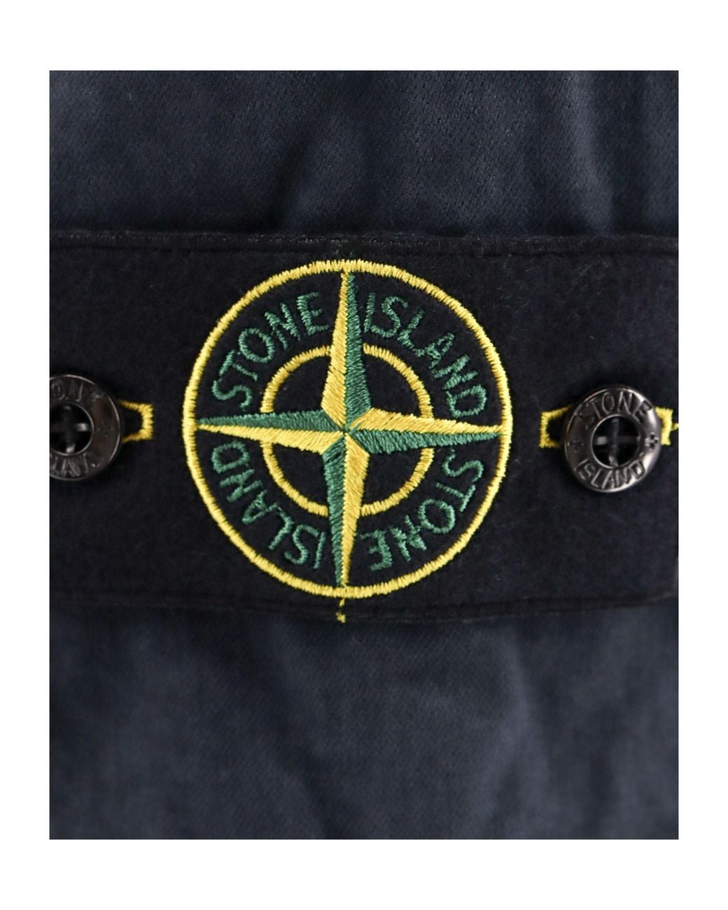 Stone Island Blue Logo Patch Tapered Leg Pants for men