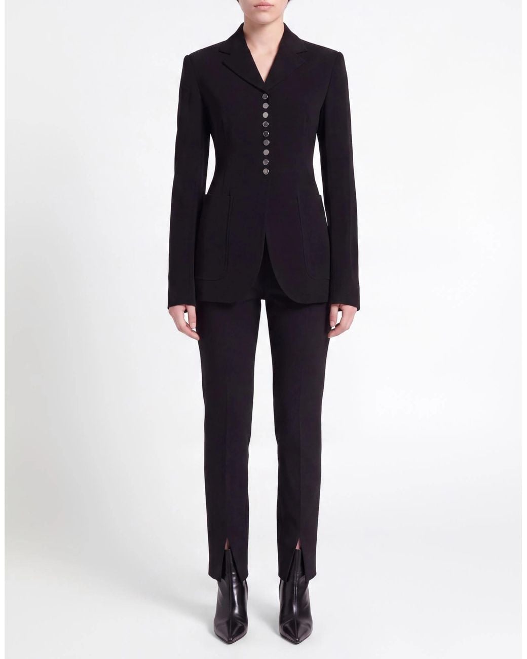 Sportmax Black Single-Breasted Suit Jacket