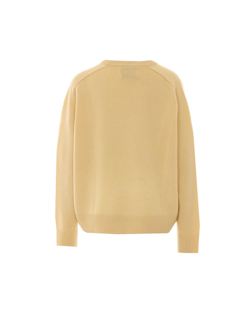 Soft Goat Natural Boyfriend Crewneck Knitted Sweater