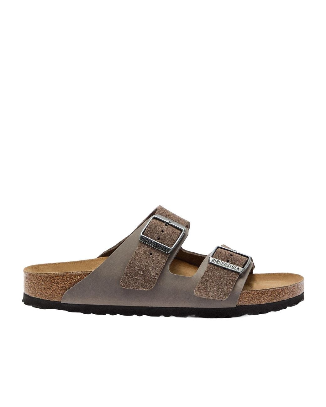 Birkenstock Brown Double-Strap Linear Sandals for men