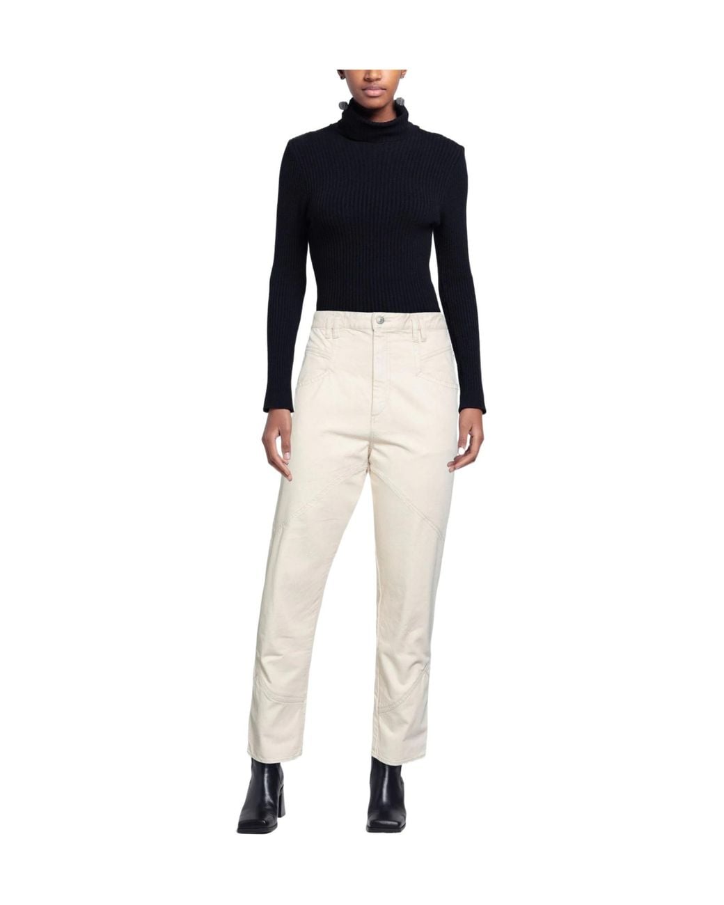 Isabel Marant Natural Denim Trousers