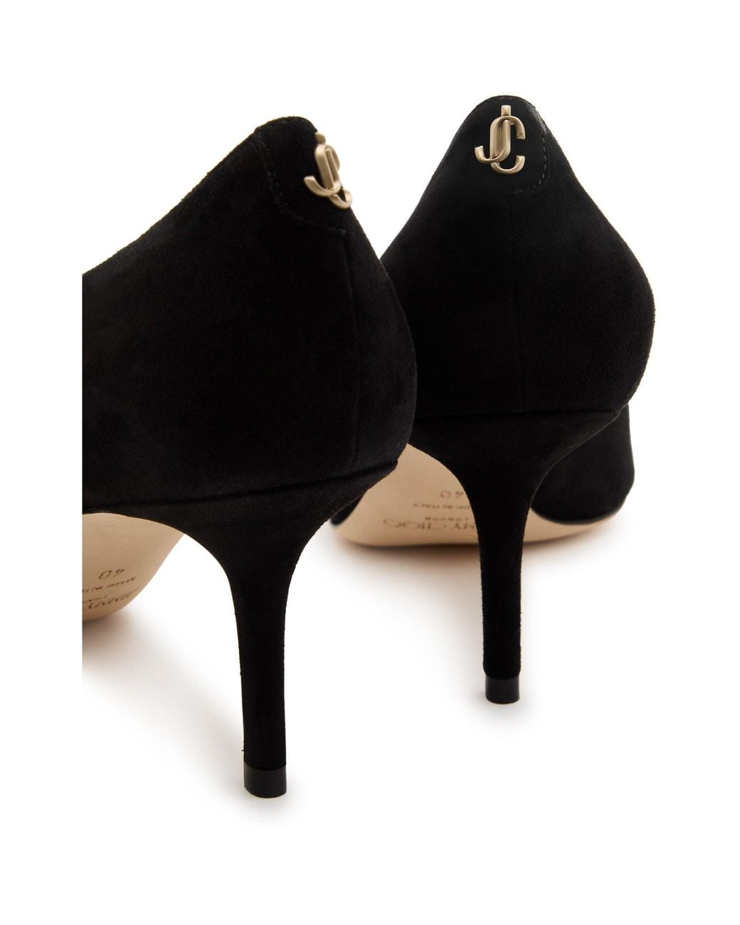 Jimmy Choo Black Suede Stiletto Heels