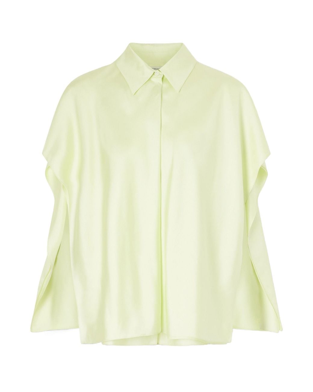Bottega Veneta Yellow Cape-Effect Layered Shirt