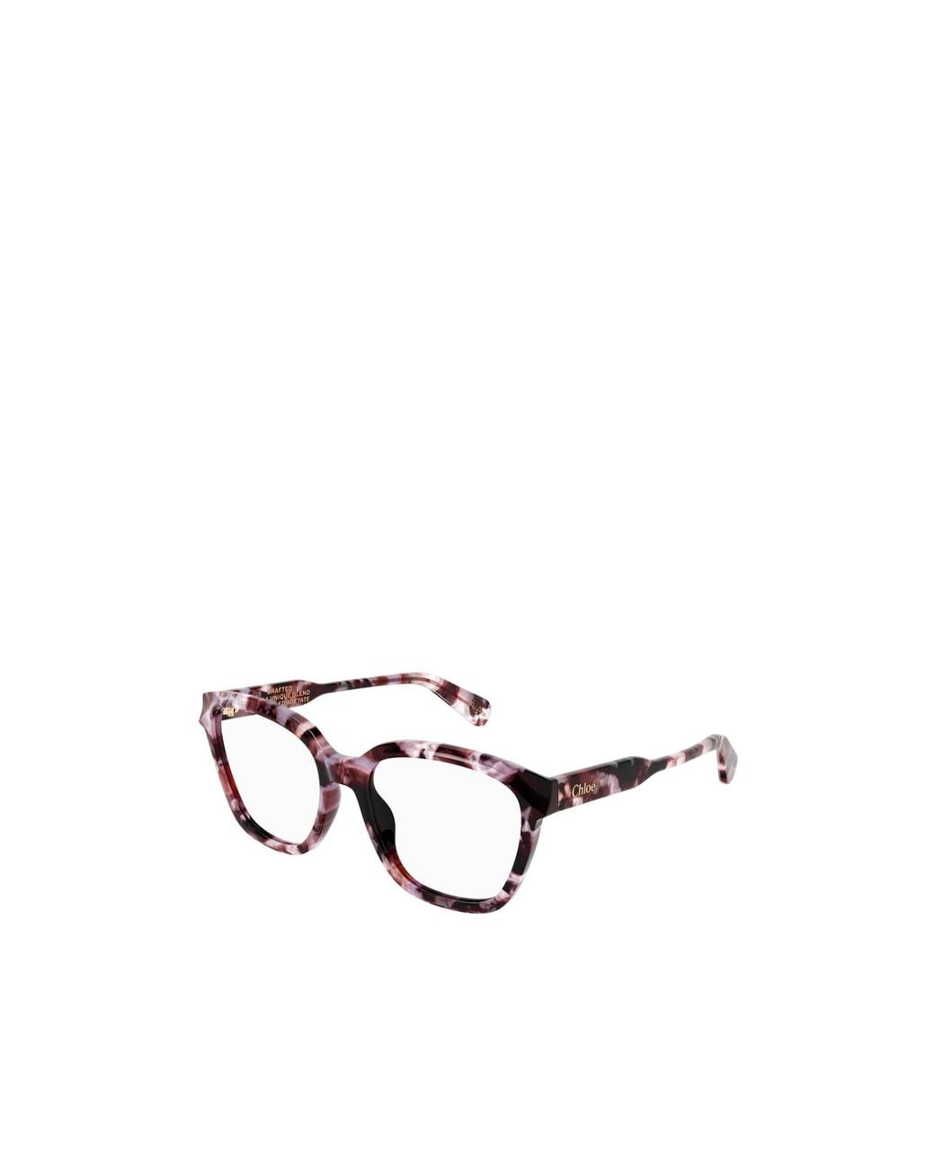 Chloé White Wayfarer-Frame Glasses