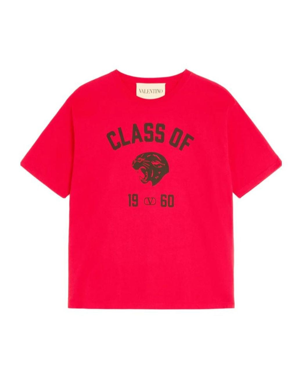 Valentino Pink Panther Printed Crewneck T-Shirt for men