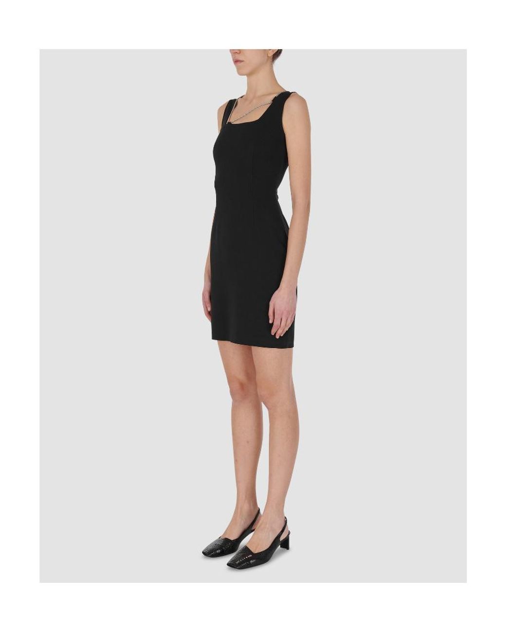 1017 ALYX 9SM Black Chain Detail Sleeveless Dress