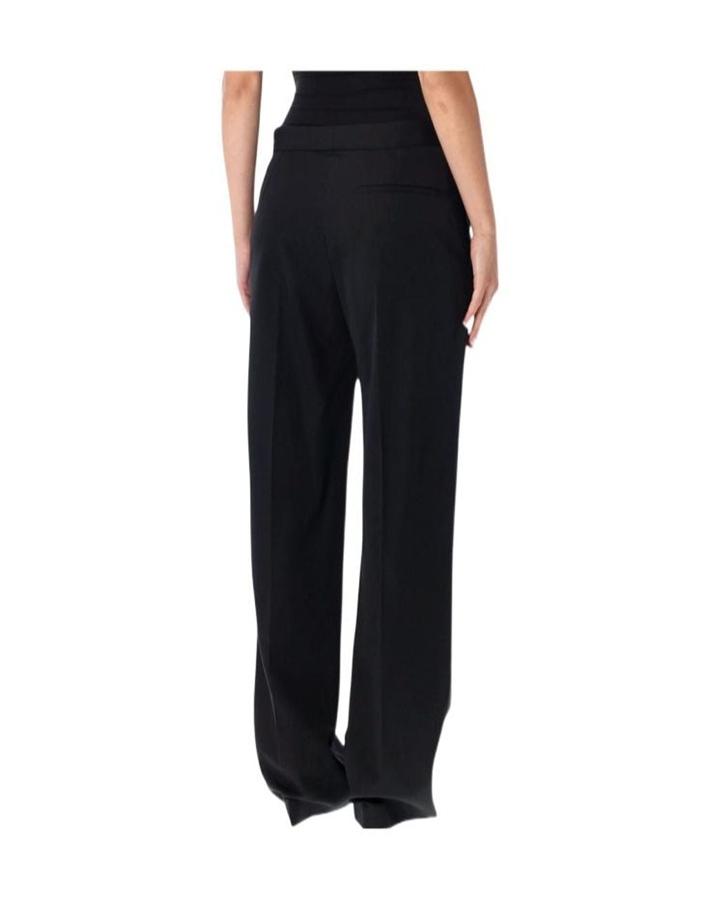 Stella McCartney Blue Tuxedo Wide-Leg Pants