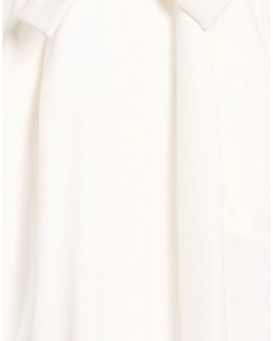 Max Mara White Maxi Dress Cotton, Elastane