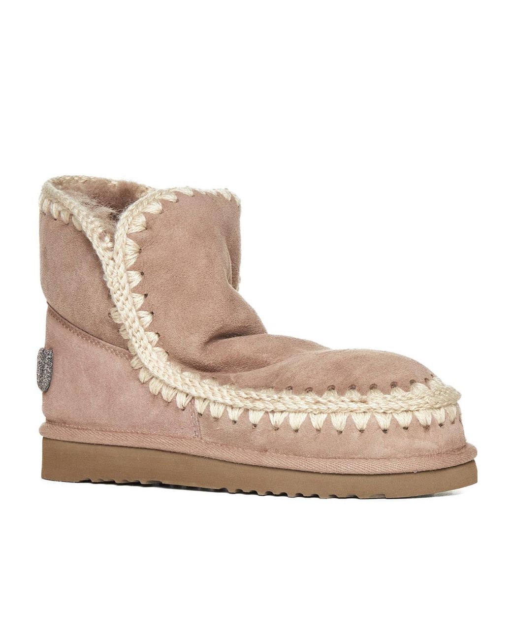 Mou Natural Round Head Snow Boots