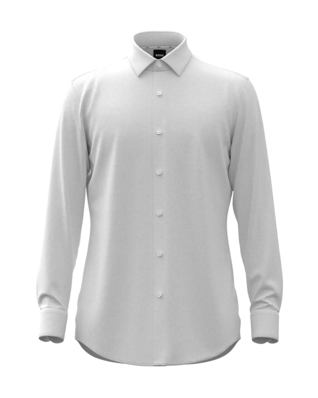 Boss Gray Boss Long Sleeved Slim Fit Shirt for men